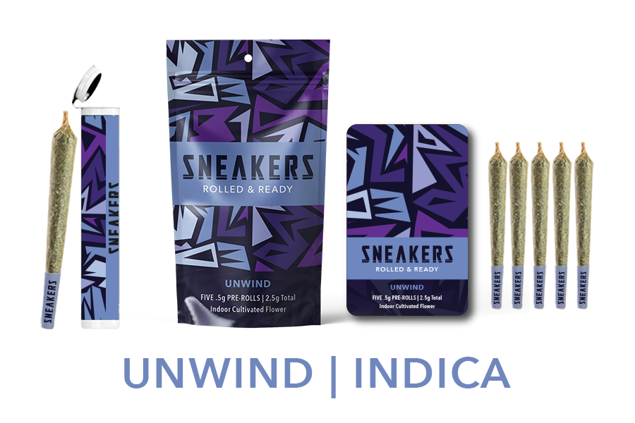 The full line of Sneakers Unwind Products